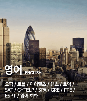 영어 - 오픽 / 토플 / 아이엘츠 / 텝스 / 토익 / SAT / G-TELP / SPA / GRE / PTE / ESPT / 영어 회화